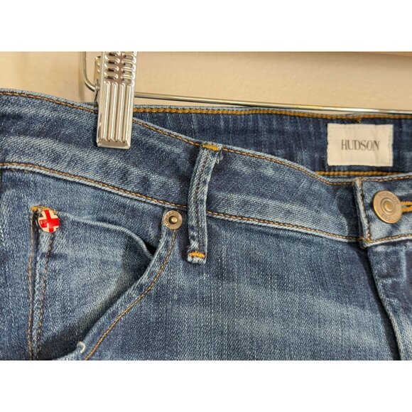 Hudson‎ Women's Medium-Wash Skinny Jeans Size 29 Blue Denim Pants Stretch EUC - Picture 3 of 13
